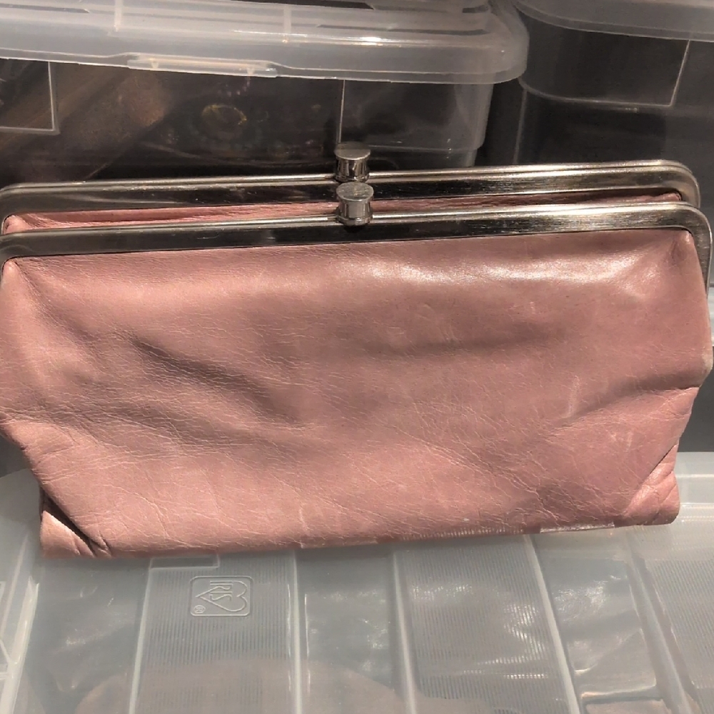 HOBO Pink Leather Clutch